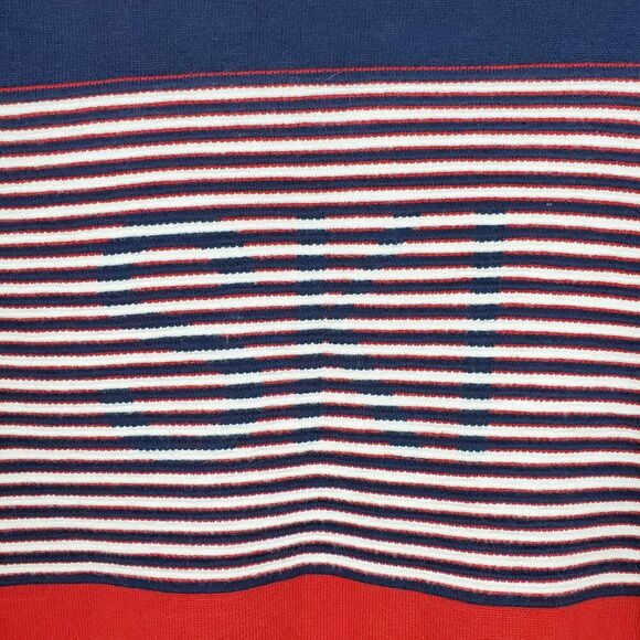 KRIMSON KLOVER Easy Rider Ski Turtleneck Sweater Navy Blue Red Outdoor Womens M - Picture 2 of 8